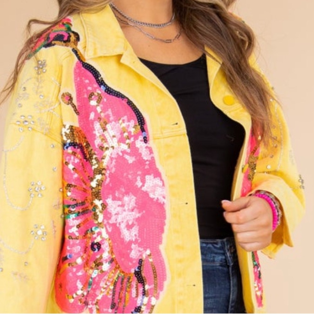 Beulah Style Embellished Jean Jacket - Picture 2 of 13